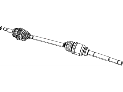Jeep 5273438AE SHAFT Axle Half