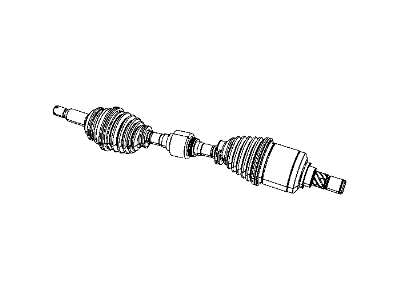 Jeep 5085220AD SHAFT Axle Half