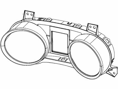 Dodge 68089297AA MASK Instrument Cluster