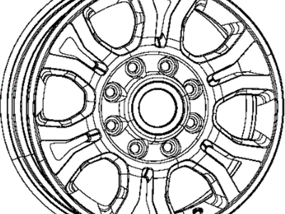 Mopar 1UD29XZAAA Wheel Aluminum