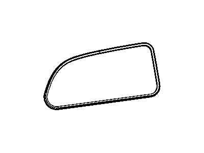Mopar 4894635AA Weatherstrip Rear Aperture Panel Glass