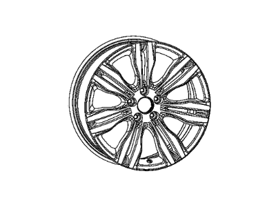 Chrysler 1WM47DX8AB WHEEL Aluminum