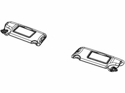 Dodge 1MA01DX9AC VISOR Illuminated
