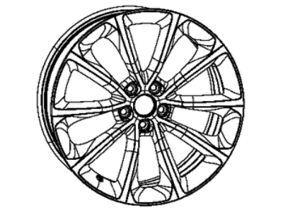 Chrysler 5PK08AAAAB WHEEL Aluminum