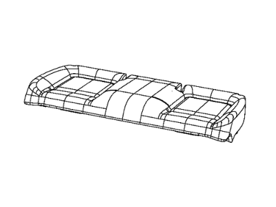 Dodge 6BK36LA8AA COVER Rear Seat Cushion