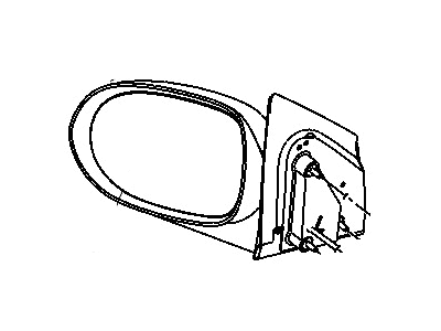Mopar 5160045AA Glass Mirror Replacement
