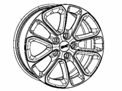 Jeep 5XV75RD6AB WHEEL Aluminum