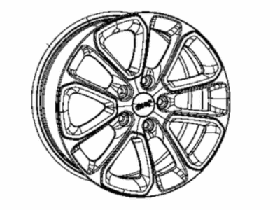 Jeep 5XL06XZAAA WHEEL Aluminum