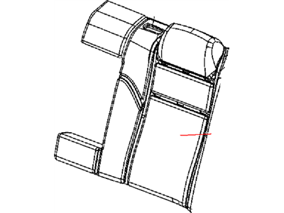 Chrysler 1YC11DX9AA COVER Rear Seat Back Left