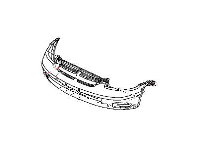 Chrysler 4857073 Bumper Cover