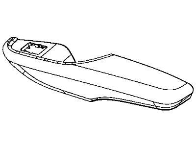 Dodge 1TW75LA8AA ARMREST Rear Door Trim