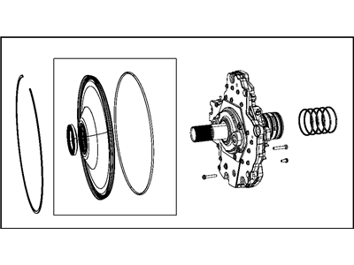 Ram 68029305AC PUMP PACKAGE Transmission