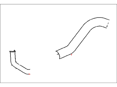 Dodge 4598103AE HOSE AND CLAMP Radiator Outlet