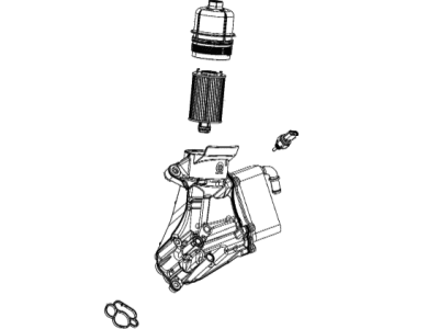 Mopar 68505113AA Adapter Engine Oil Filter 68505113AA Mopar Adapter Engine Oil Filter Illustration 1 of 1