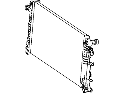 Dodge 68013630AA RADIATOR Engine Cooling NOTE:25 pc min Qty Mix and Match Pallet Program only, Use mopar.com to order, Magneti-Marelli Parts tab