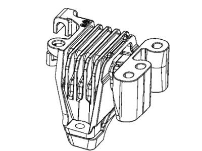 Jeep 68102281AF ISOLATOR Engine Mount Right Side