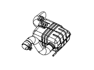 Jeep 68296806AC MUFFLER AND TAILPIPE Exhaust Includes Isolator and Clamp