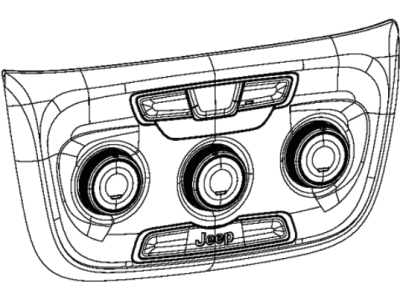 Jeep 5VA29DX9AE CENTER STACK Vehicle Feature Controls