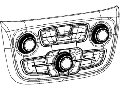 Jeep 5VA58DX9AD CENTER STACK Vehicle Feature Controls