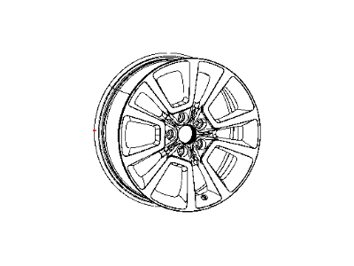 Mopar 1JX81DX8AB Wheel Aluminum