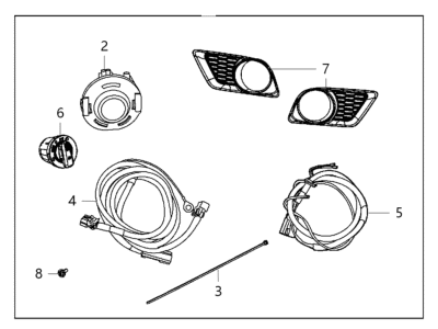 Dodge 82214427AC LIGHT KIT Fog