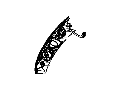 Dodge 55079185AG APPLIQUE License Lamp