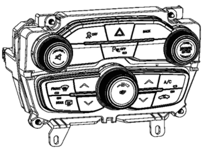 Dodge A/C Switch - 68184926AB