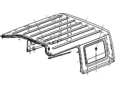 Jeep 68088043AA SEAL Liftglass Opening