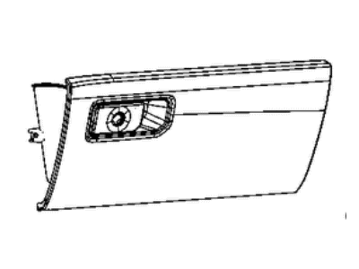 Ram 5YN621C1AI GLOVE BOX Instrument Panel