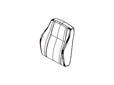 Mopar 1RW81DK2AB Cover Front Seat Back