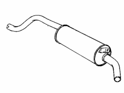 Mopar 4427206 Pipe, Tail W/Muffler
