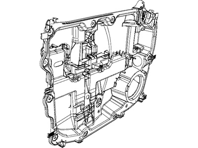 Dodge 68027665AA REGULATOR FRONT DOOR WINDOW With Carrier Plate With Motor