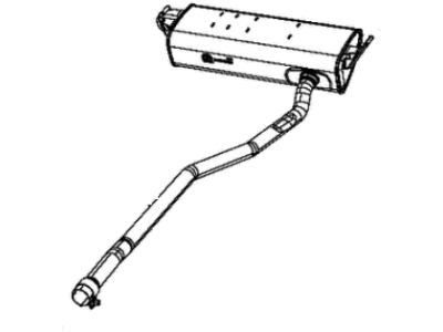 Jeep 68249234AC MUFFLER AND TAILPIPE Exhaust