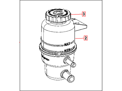 Dodge 4721497AB RESERVOIR Power Steering Fluid