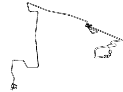 68225558AC Mopar Tube Brake Hydraulic Control Unit To Right Front Hose Illustration 1 of 1