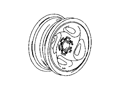 Dodge 1CU84SZ0AA WHEEL Aluminum