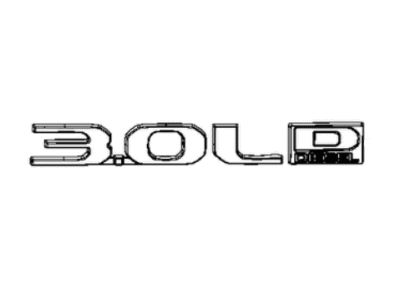 Jeep 68291785AA NAMEPLATE Swing Gate 3.0L
