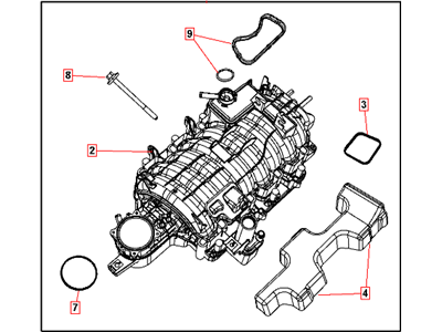 Mopar 68048074AB Manifold Kit Intake Mopar 68048074AB Manifold Kit Intake