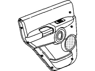 Jeep 1DY591J8AA PANEL Rear Door Trim