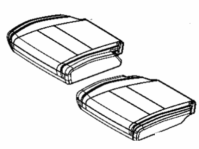 Mopar 6QD31JR1AA Cover Rear Seat Cushion 3RD Row