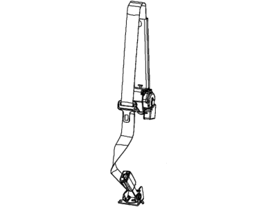 Jeep 6JW841X9AA SEAT BELT 2nd Rear Center