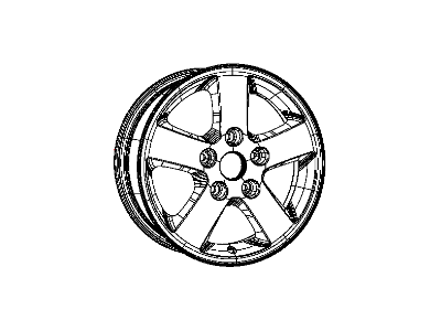 Dodge 1EK85PAKAB WHEEL Aluminum