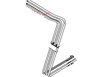 Dodge 68239493AA TUBE Brake with Clips