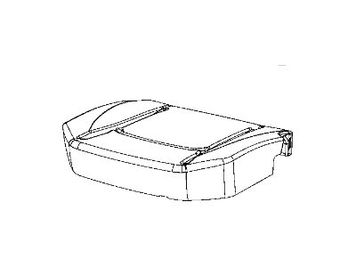 Ram 5NA59HL1AB COVER Rear Seat Cushion Left