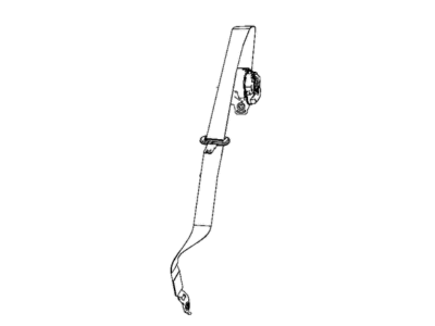 Ram 7AX78HL1AB BELT AND RETRACTOR Front Seat Center