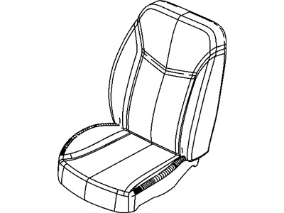 Chrysler 1PF681D1AB COVER Front Seat Cushion