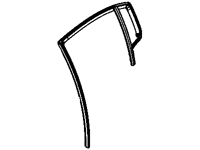 Chrysler 5074572AH WEATHERSTRIP Door Glass Run with Glass Rear Door