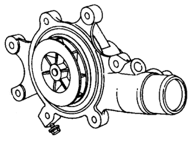 Dodge Viper Water Pump - 5245465AB