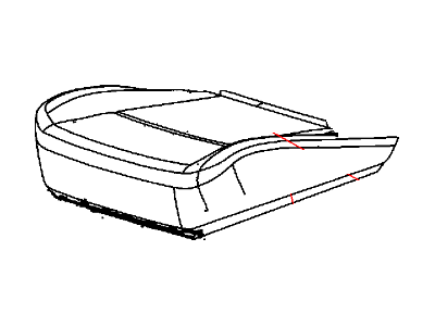 Ram 5MV69LU7AA COVER Front Seat Cushion