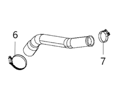 Ram 68408313AA HOSE Fuel Filler